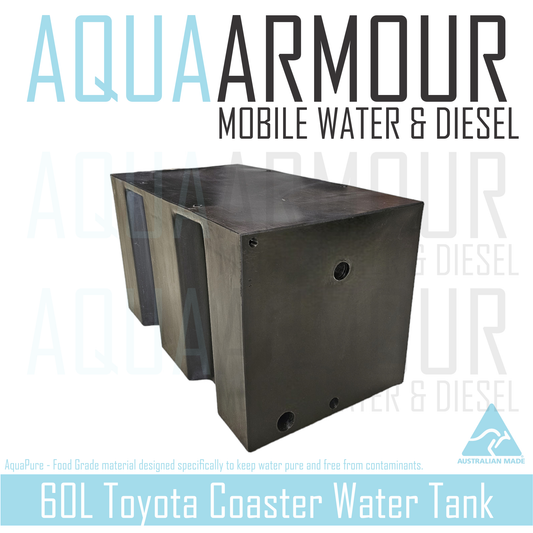 2x 60L Toyota Coaster Fresh Water Tanks (60x33x33).